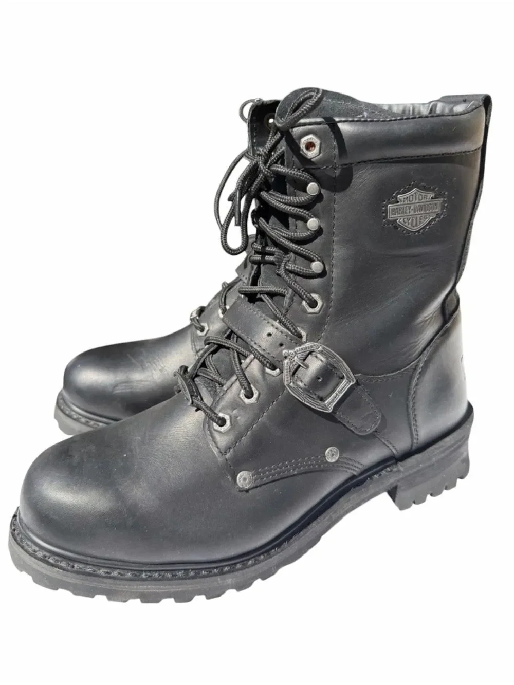 Harley- Davidson Men’s Black Leather Lace up Boots(size 11)